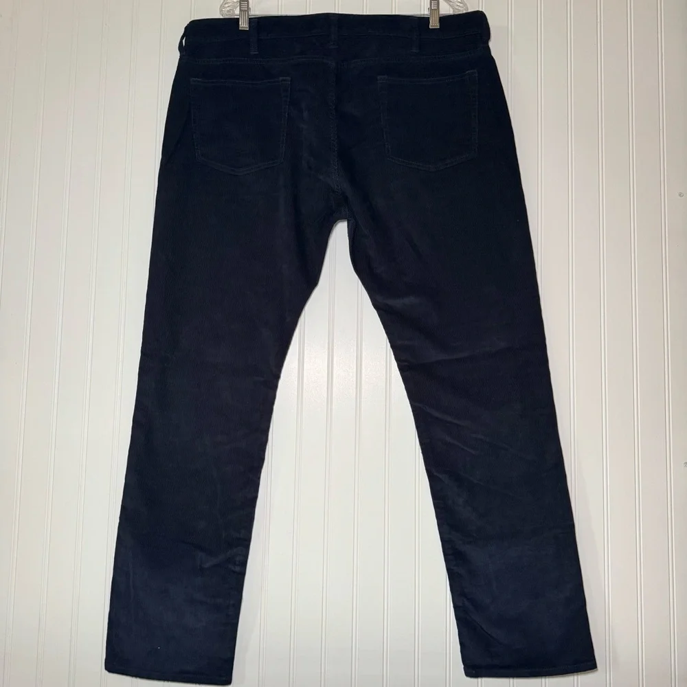 J. Crew 484 Slim Corduroy Pants Men's‎ Size W40 X L32 Blue Zip Closure Pockets